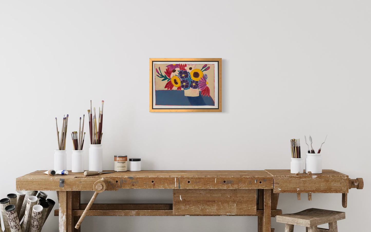 Another Bouquet A Day Keeps The Docter Away Art Print | Maximalist Bold Wall Decor (A3 Instant Download) (Copy)