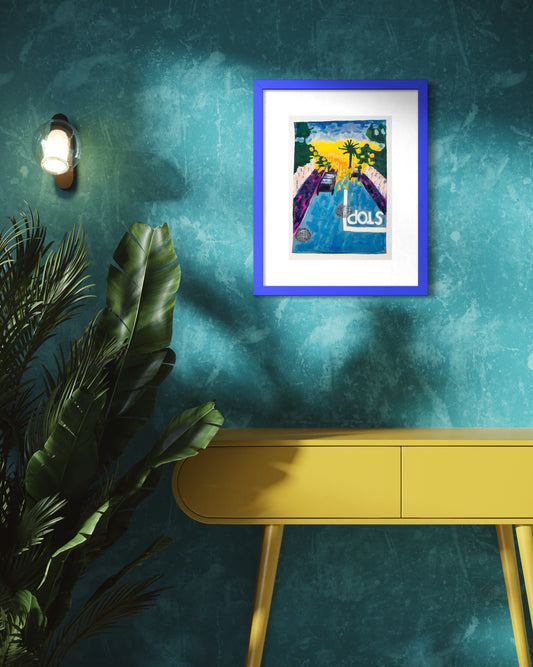 Palmday Art Print | Maximalist Bold Wall Decor (A3 Instant Download)