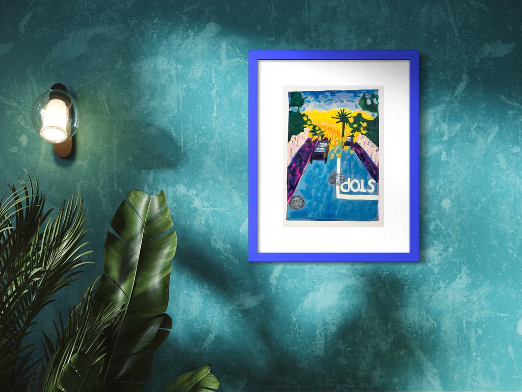 Palmday Art Print | Maximalist Bold Wall Decor (A3 Instant Download)