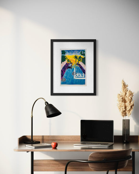 Palmday Art Print | Maximalist Bold Wall Decor (A3 Instant Download)