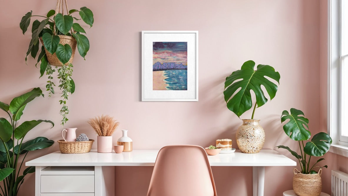 Table Mountain Art Print | Maximalist Bold Wall Decor (A3 Instant Download)