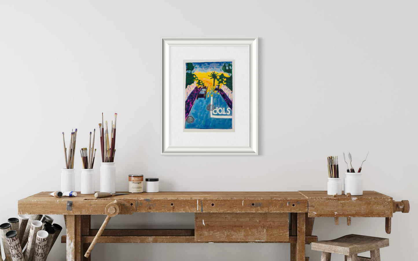 Palmday Art Print | Maximalist Bold Wall Decor (A3 Instant Download)